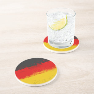 Grunge-Spritzer - Anstrichfarbene Flagge Sandstein Untersetzer