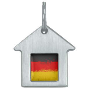 Grunge-Spritzer - Anstrichfarbene Flagge Tiermarke