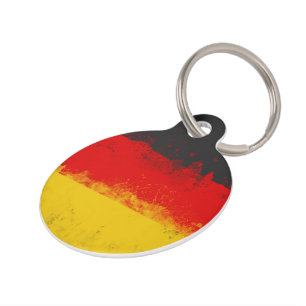 Grunge-Spritzer - Anstrichfarbene Flagge Tiermarke