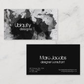 Grunge Spritzer Visitenkarte (Vorne/Hinten)