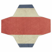 Grunge Staatsflagge Costa Ricas Fußball (Flach)