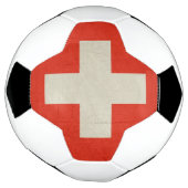 Grunge Staatsflagge der Schweiz Fußball (Gedreht)