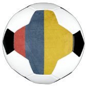 Grunge Staatsflagge des Landes Fußball (Gedreht)