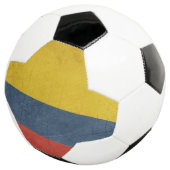 Grunge Staatsflagge des Landes Fußball (Dreiviertel)