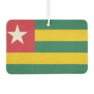 Grunge Staatsflagge des Landes Togo Autolufterfrischer