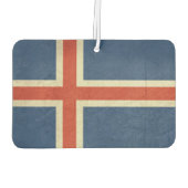 Grunge Staatsflagge Islands Autolufterfrischer (Rückseite)