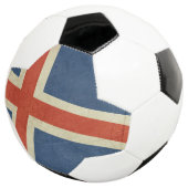 Grunge Staatsflagge Islands Fußball (Dreiviertel)