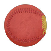 Grunge Staatsflagge Montenegros Baseball (Vorderseite Links)