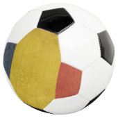 Grunge Staatsflagge Rumäniens Fußball (Dreiviertel)