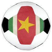 Grunge Staatsflagge Suriname Fußball (Gedreht)