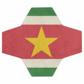 Grunge Staatsflagge Suriname Fußball (Flach)