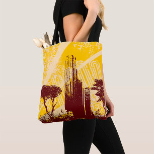 Grunge Stadt Tasche