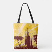 Grunge Stadt Tasche (Rückseite)