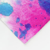 Grunge Stains Aquarell Textur Fleecedecke (Ecke)
