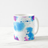 Grunge Stains Aquarell Textur Kaffeetasse (VorderseiteRechts)