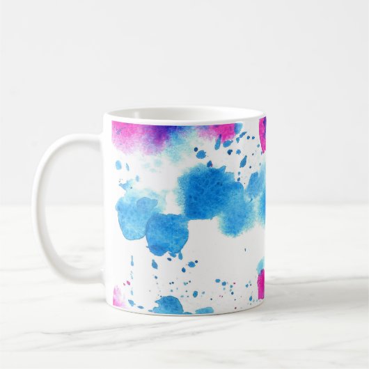 Grunge Stains Aquarell Textur Kaffeetasse (Links)