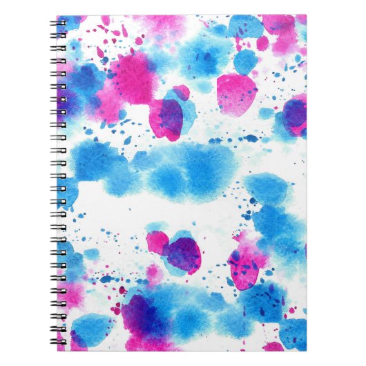 Grunge Stains Aquarell Textur Notizblock (Vorderseite)
