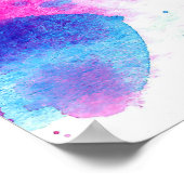 Grunge Stains Aquarell Textur Poster (Ecke)