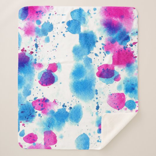Grunge Stains Aquarell Textur Sherpadecke (Vorderseite)