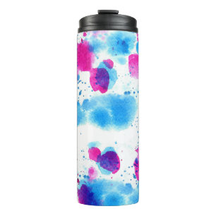Grunge Stains Aquarell Textur Thermosbecher
