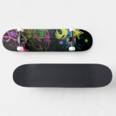Grunge Stars mehrfarbiges Skateboard (Horizontal)