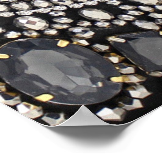 grunge steampunk art Deko schwarz silber bohemian (Ecke)