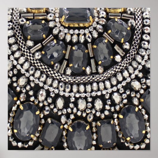 grunge steampunk art Deko schwarz silber bohemian (Vorne)