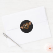 Grunge Steampunk Heart Runder Aufkleber (Umschlag)