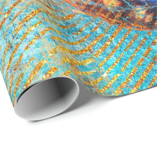 Grunge Steampunk Schmetterlings-abstrakter Entwurf Geschenkpapier (Rolleneckpunkt)