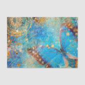 Grunge Steampunk Schmetterlings-abstrakter Entwurf Seidenpapier (Vorderseite)