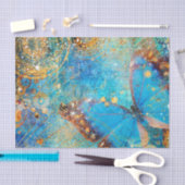 Grunge Steampunk Schmetterlings-abstrakter Entwurf Seidenpapier (Handwerk)