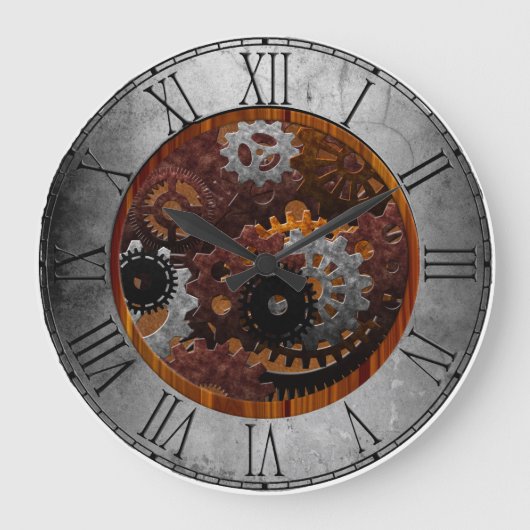 Grunge Steampunk Uhren und Gears (Vorderseite)