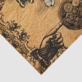 Grunge Steampunk viktorianischer Schmetterling Seidenpapier (Ausschnitt)