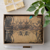 Grunge Steampunk viktorianischer Schmetterling Seidenpapier (Geschenk)