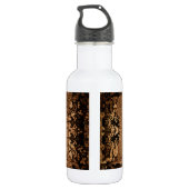 Grunge Steampunk viktorianisches Luftschiff Trinkflasche (Rückseite)