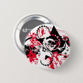 Grunge Sterne Button (Vorne & Hinten)