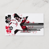 Grunge Sterne Visitenkarte (Rückseite)