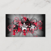 Grunge Sterne Visitenkarte (Rückseite)