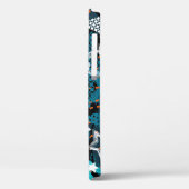 Grunge Sternmuster, spielerisches Kinderdesign. Case-Mate iPhone Hülle (Rückseite / Links)