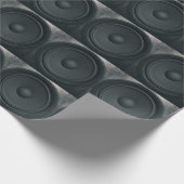 Grunge-Stil, Audio-Lautsprecher-Hintergrund Geschenkpapier (Ecke)