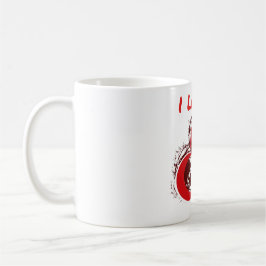 Grunge-Stil Ich liebe meine Freundin Herz-Design Kaffeetasse