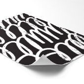 Grunge Street Graffiti Scribble - Urban Abstrakt W Poster (Ecke)