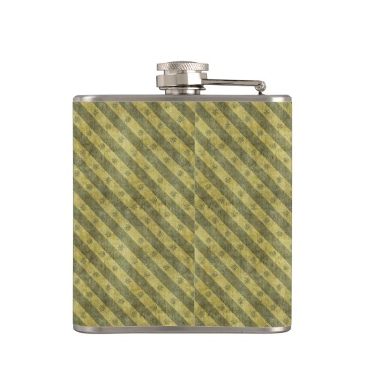 Grunge Streifen Flachmann (Rückseite)