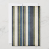 Grunge Stripes Bar Mitzvah Einladung (Rückseite)