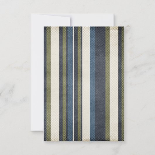 Grunge Stripes Bar Mitzvah Empfang Einladung (Rückseite)