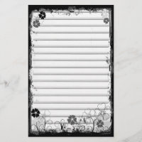 Grunge-Strudel-Blumen zeichneten
