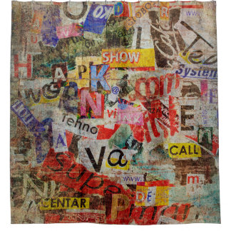 Grunge-strukturierte Hintergrundgestaltung mit alt Duschvorhang