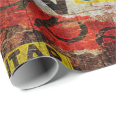 Grunge-strukturierte Hintergrundgestaltung mit alt Geschenkpapier (Rolleneckpunkt)