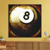 Grunge Style 8 Ball Leinwanddruck (Insitu (Wohnzimmer))