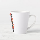 Grunge Style Courage and Life Quote Milchtasse (Rechts)